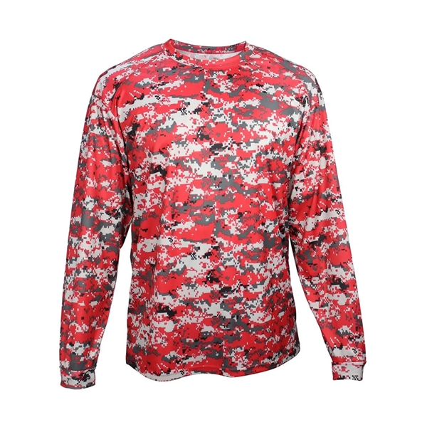 Badger Youth Digital Camo Long Sleeve T-Shirt - Badger Youth Digital Camo Long Sleeve T-Shirt - Image 13 of 24