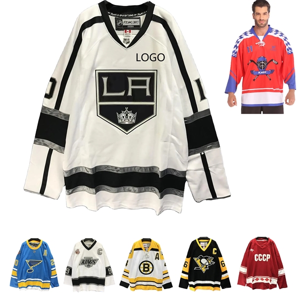Embroidered Long Sleeve Custom Man Ice Hockey Jersey - Embroidered Long Sleeve Custom Man Ice Hockey Jersey - Image 0 of 6