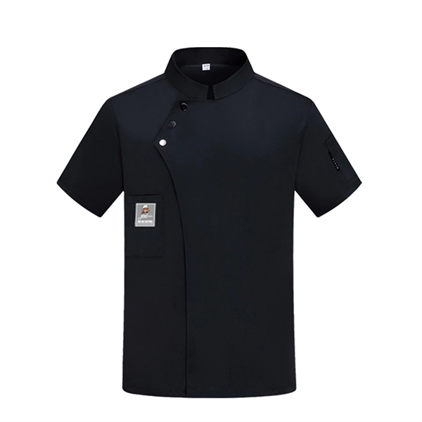 Long Short Sleeves Button Chef Coat With Aprons - Long Short Sleeves Button Chef Coat With Aprons - Image 5 of 7