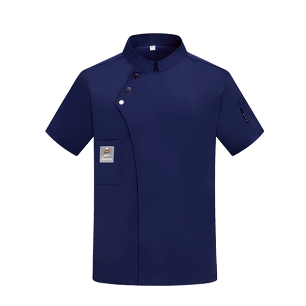 Long Short Sleeves Button Chef Coat With Aprons - Long Short Sleeves Button Chef Coat With Aprons - Image 7 of 7