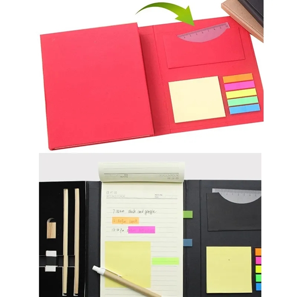 Multifunctional 3 Fold Notebook Note Stationery Set - Multifunctional 3 Fold Notebook Note Stationery Set - Image 1 of 4
