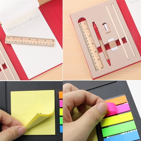 Multifunctional 3 Fold Notebook Note Stationery Set - Multifunctional 3 Fold Notebook Note Stationery Set - Image 2 of 4