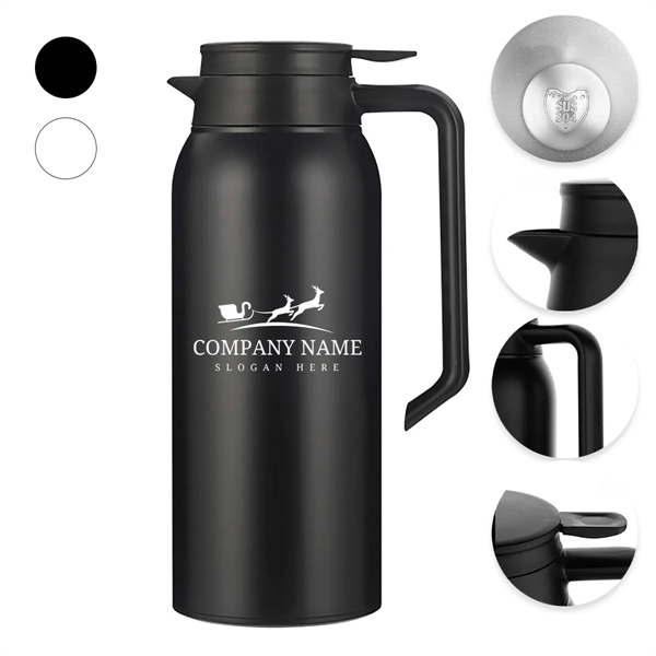Stainless Steel Large Capacity Insulated Coffee Pot - Stainless Steel Large Capacity Insulated Coffee Pot - Image 0 of 8