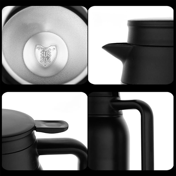 Stainless Steel Large Capacity Insulated Coffee Pot - Stainless Steel Large Capacity Insulated Coffee Pot - Image 1 of 8