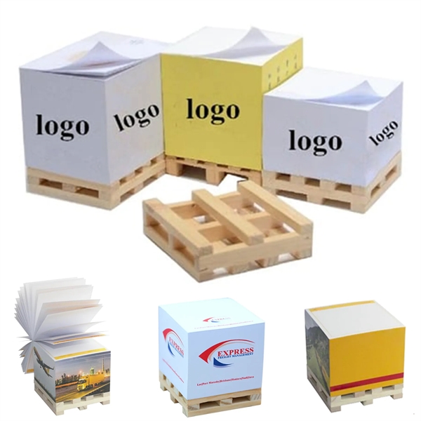 Memo Note Pad with Wood Pallet - Memo Note Pad with Wood Pallet - Image 0 of 1