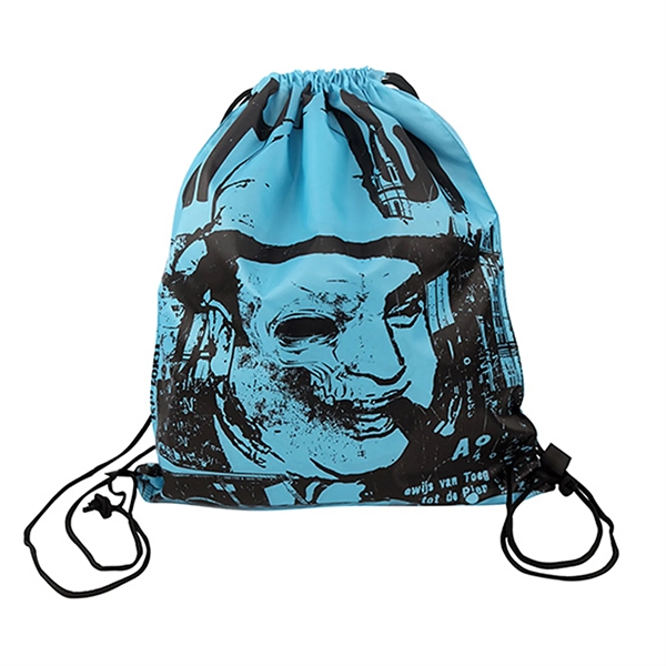 15"x18" 210D Drawstring Bag 2 Sides Full Color Printed - 15"x18" 210D Drawstring Bag 2 Sides Full Color Printed - Image 0 of 1
