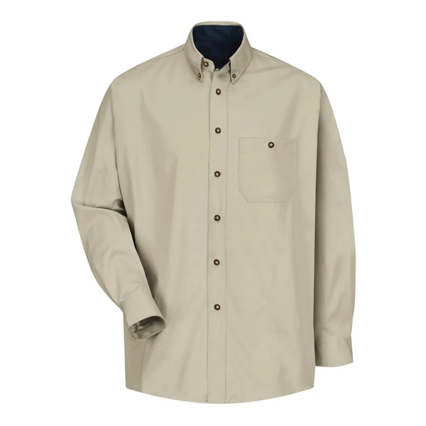 Red Kap Cotton Contrast Dress Shirt - Red Kap Cotton Contrast Dress Shirt - Image 2 of 3