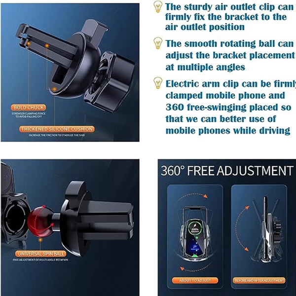 Car Mobile Phone Wireless Charging Holder - Car Mobile Phone Wireless Charging Holder - Image 2 of 6