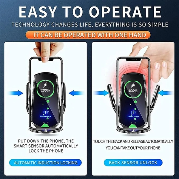 Car Mobile Phone Wireless Charging Holder - Car Mobile Phone Wireless Charging Holder - Image 3 of 6