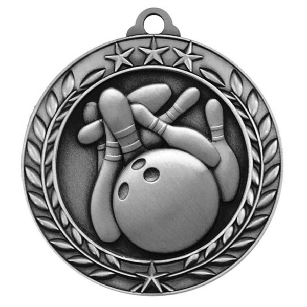 1 3/4'' BOWLING MEDAL - 1 3/4'' BOWLING MEDAL - Image 1 of 2
