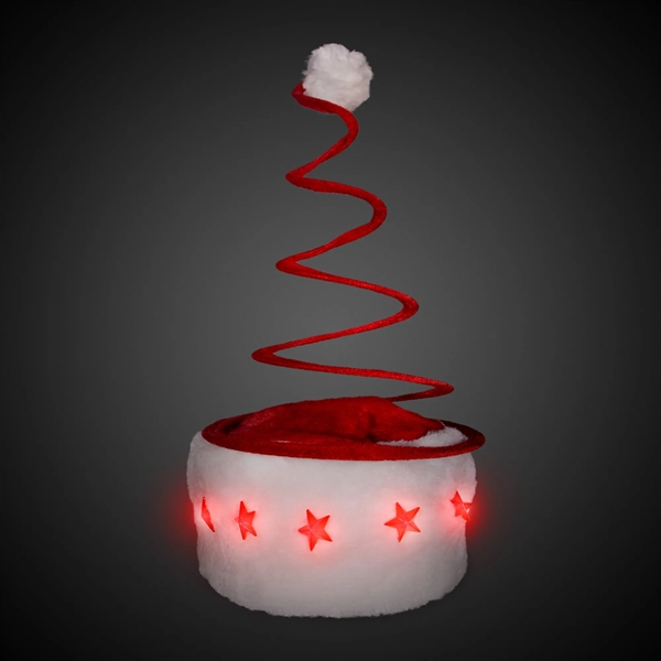 Light Up Spring Tree Santa Hat - Light Up Spring Tree Santa Hat - Image 1 of 2