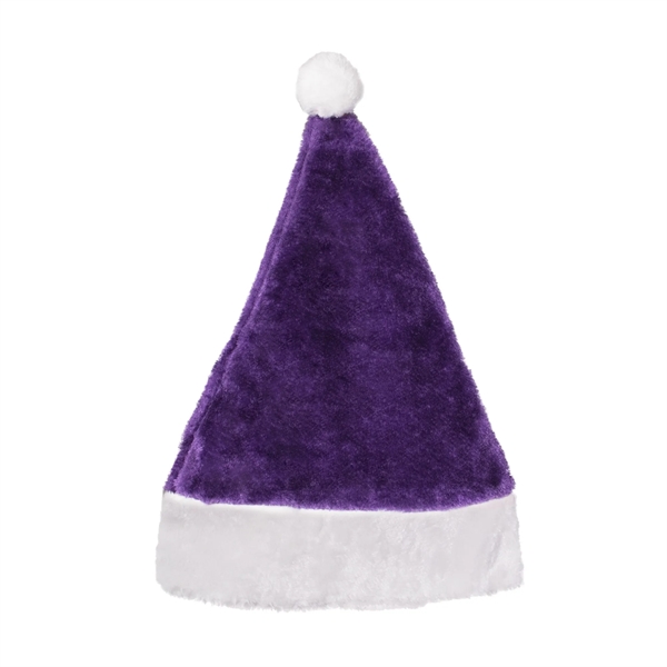 Purple Plush Santa Hat - Purple Plush Santa Hat - Image 3 of 3