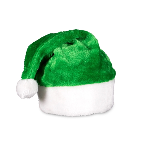 Green Plush Santa Hat - Green Plush Santa Hat - Image 1 of 3