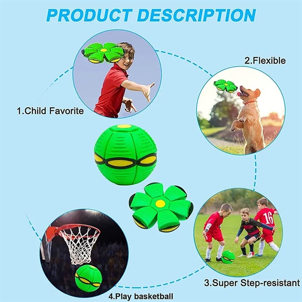 Dog Flying Saucer Glowing Ball Deformation Magic Football - Dog Flying Saucer Glowing Ball Deformation Magic Football - Image 2 of 4