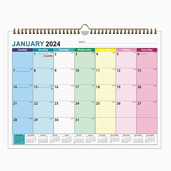 2024 Wall Calendar - 2024 Wall Calendar - Image 1 of 3