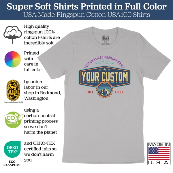 Union Printed Full Color DTG US-made Ringspun Cotton T-shirt - Union Printed Full Color DTG US-made Ringspun Cotton T-shirt - Image 7 of 8