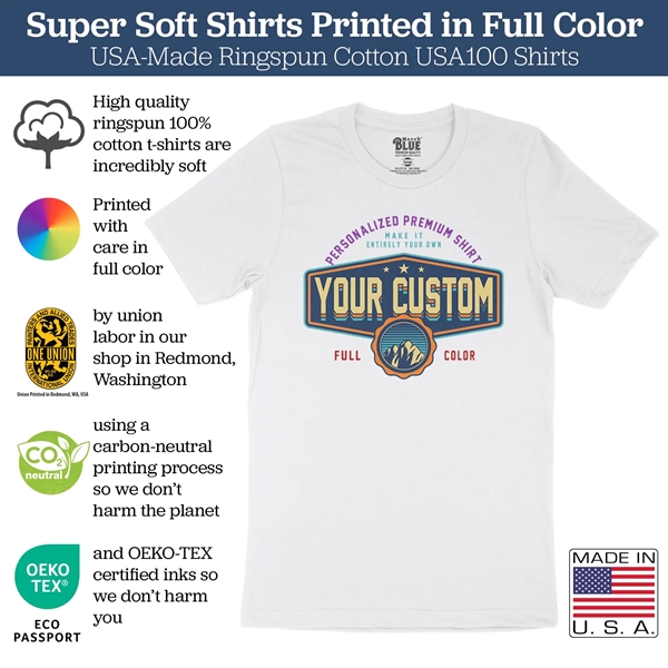 Union Printed Full Color DTG US-made Ringspun Cotton T-shirt - Union Printed Full Color DTG US-made Ringspun Cotton T-shirt - Image 8 of 8