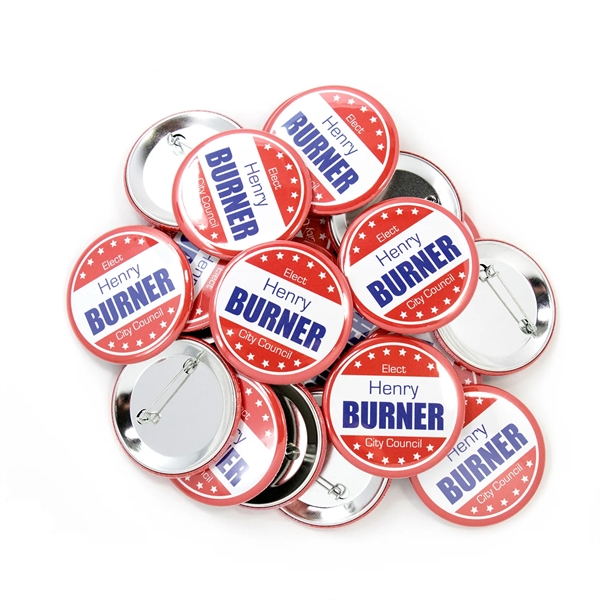 Union Printed Round Pinback Button - Made in USA - Union Printed Round Pinback Button - Made in USA - Image 1 of 1