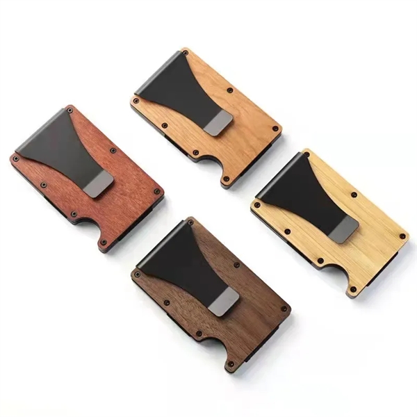 RFID Blocking Pocket Credit Card Holder with Money Clip - RFID Blocking Pocket Credit Card Holder with Money Clip - Image 1 of 5