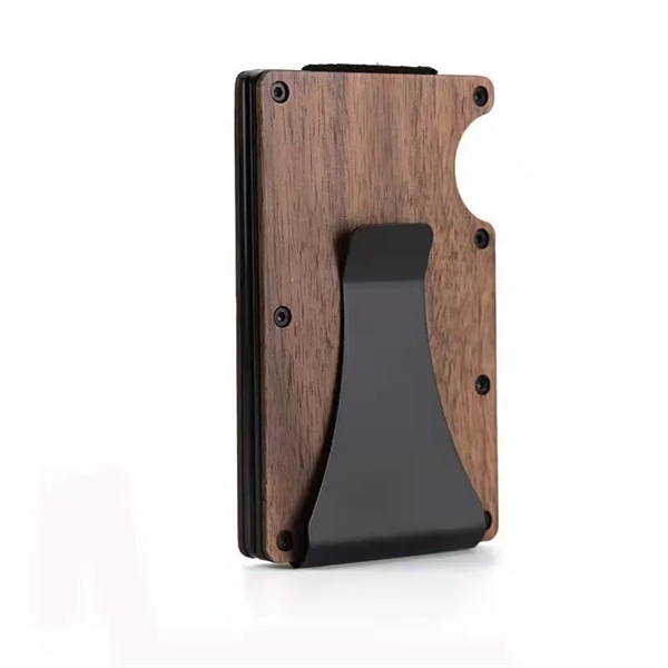 RFID Blocking Pocket Credit Card Holder with Money Clip - RFID Blocking Pocket Credit Card Holder with Money Clip - Image 2 of 5