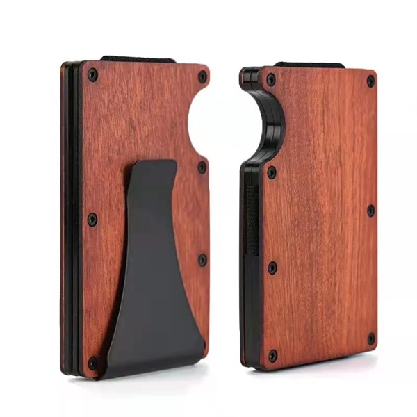 RFID Blocking Pocket Credit Card Holder with Money Clip - RFID Blocking Pocket Credit Card Holder with Money Clip - Image 3 of 5