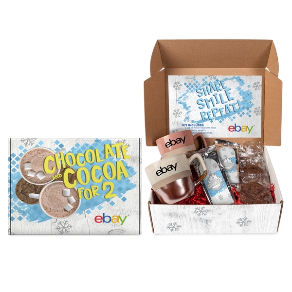 Custom Chocolate and Cocoa for 2 in Deluxe Mailer