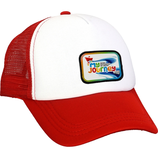 Foam Embroidered Emblem Trucker Hat - Foam Embroidered Emblem Trucker Hat - Image 11 of 11