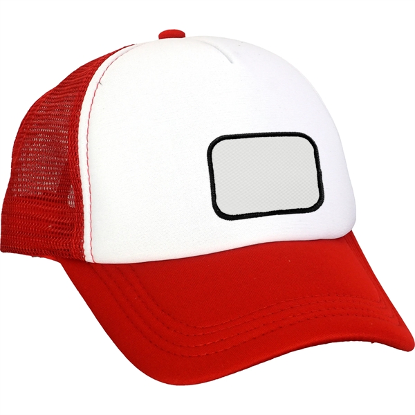 Foam Embroidered Emblem Trucker Hat - Foam Embroidered Emblem Trucker Hat - Image 1 of 11