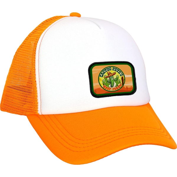 Foam Embroidered Emblem Trucker Hat - Foam Embroidered Emblem Trucker Hat - Image 2 of 11