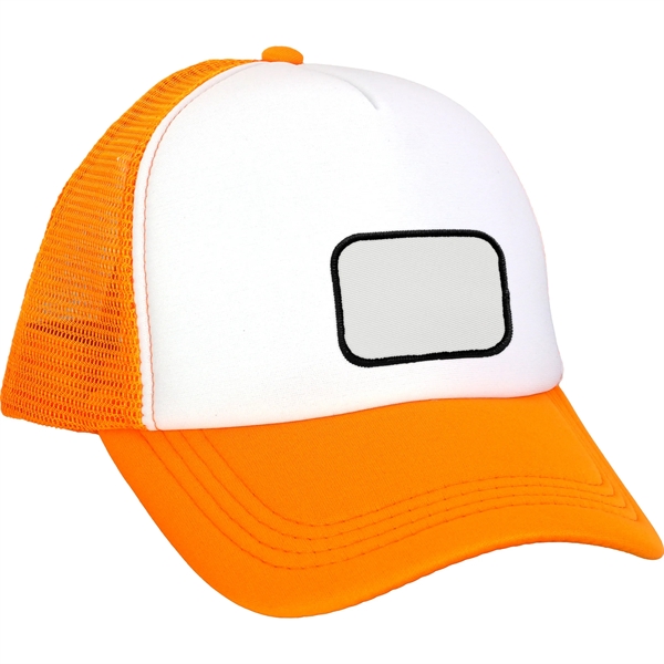 Foam Embroidered Emblem Trucker Hat - Foam Embroidered Emblem Trucker Hat - Image 3 of 11