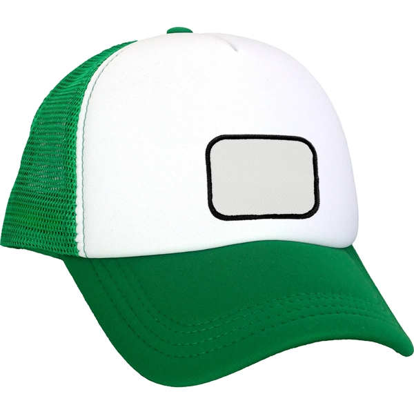 Foam Embroidered Emblem Trucker Hat - Foam Embroidered Emblem Trucker Hat - Image 5 of 11