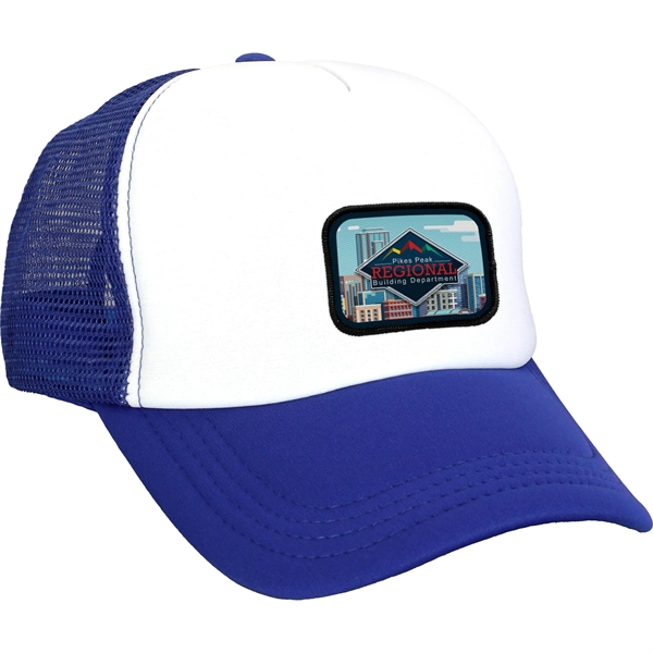 Foam Embroidered Emblem Trucker Hat - Foam Embroidered Emblem Trucker Hat - Image 6 of 11