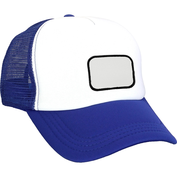 Foam Embroidered Emblem Trucker Hat - Foam Embroidered Emblem Trucker Hat - Image 7 of 11