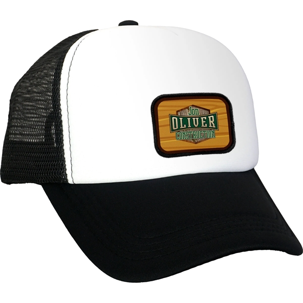 Foam Embroidered Emblem Trucker Hat - Foam Embroidered Emblem Trucker Hat - Image 9 of 11