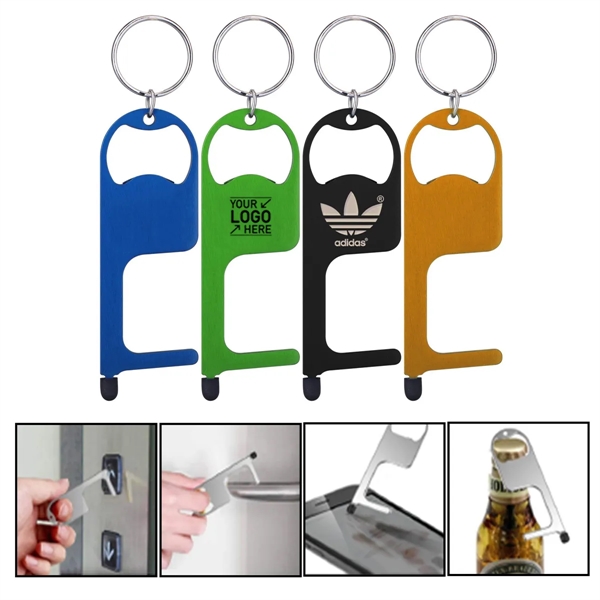 No Touch Door Bottle Opener with Stylus - No Touch Door Bottle Opener with Stylus - Image 0 of 4