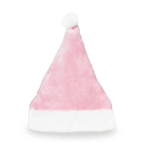 Mrs. Claus Pink Plush Santa Hat - Mrs. Claus Pink Plush Santa Hat - Image 2 of 3