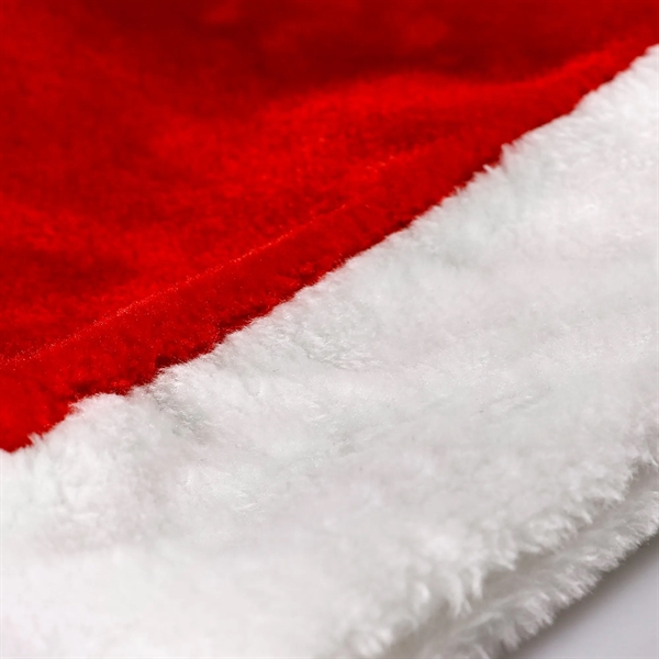 Red Plush Santa Hat - Red Plush Santa Hat - Image 3 of 3