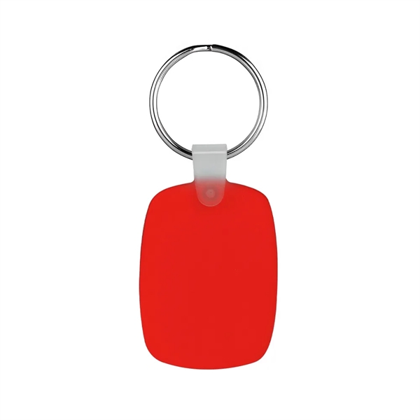 Custom Oval Shaped Silicone Keychain