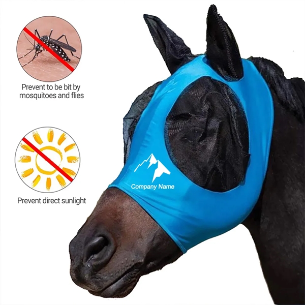 Soft Fabric Horse Face Cover - Soft Fabric Horse Face Cover - Image 0 of 8