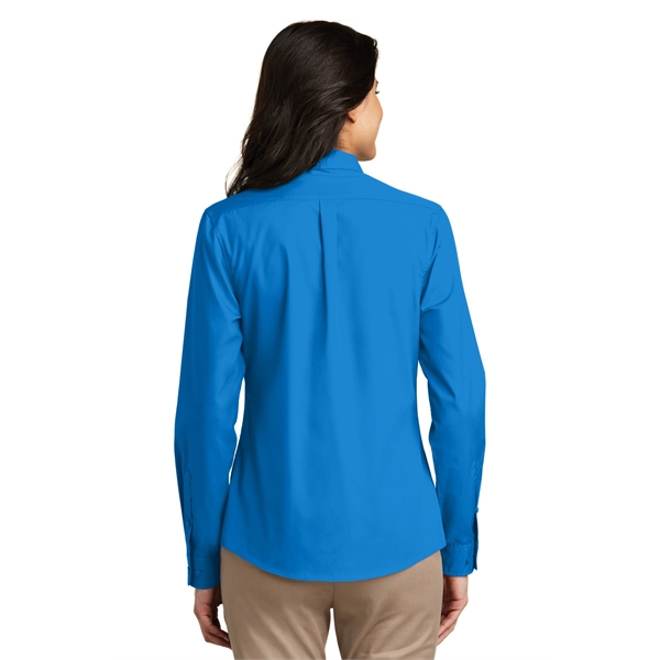 Port Authority Women's Long Sleeve Carefree Poplin Shirt. - Port Authority Women's Long Sleeve Carefree Poplin Shirt. - Image 27 of 60