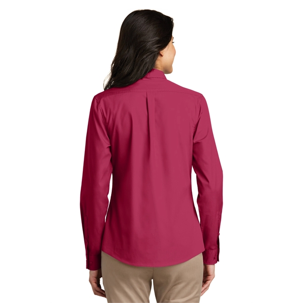 Port Authority Women's Long Sleeve Carefree Poplin Shirt. - Port Authority Women's Long Sleeve Carefree Poplin Shirt. - Image 42 of 60