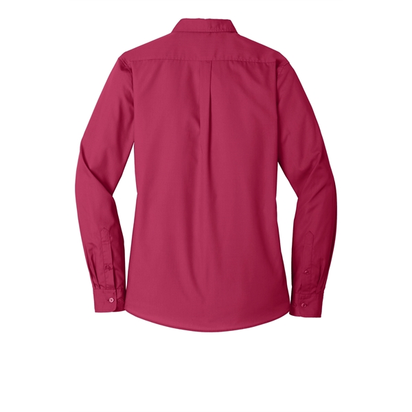 Port Authority Women's Long Sleeve Carefree Poplin Shirt. - Port Authority Women's Long Sleeve Carefree Poplin Shirt. - Image 45 of 60