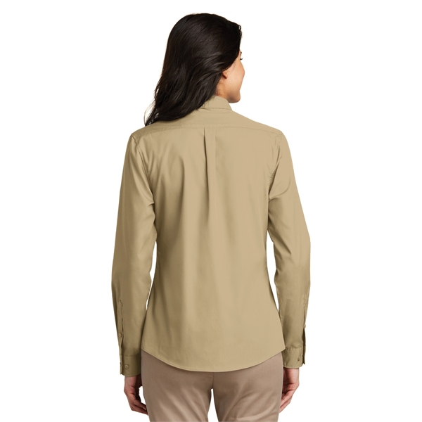 Port Authority Women's Long Sleeve Carefree Poplin Shirt. - Port Authority Women's Long Sleeve Carefree Poplin Shirt. - Image 52 of 60