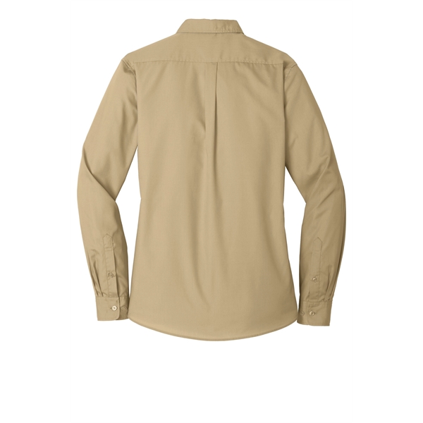 Port Authority Women's Long Sleeve Carefree Poplin Shirt. - Port Authority Women's Long Sleeve Carefree Poplin Shirt. - Image 55 of 60