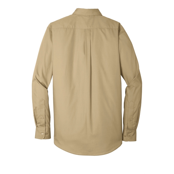 Port Authority Long Sleeve Carefree Poplin Shirt. - Port Authority Long Sleeve Carefree Poplin Shirt. - Image 34 of 65