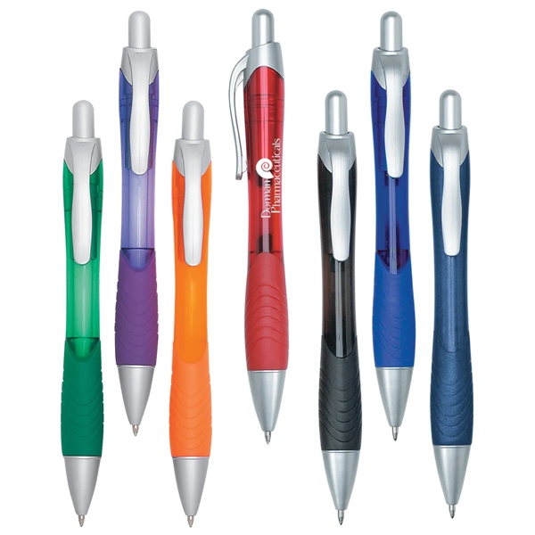 Rio Ballpoint Pen With Contoured Rubber Grip - Rio Ballpoint Pen With Contoured Rubber Grip - Image 21 of 21