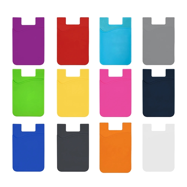 MOQ 50 Silicone Cell Phone Wallet - MOQ 50 Silicone Cell Phone Wallet - Image 0 of 1