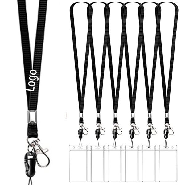 Id Card Badge Holder With Telescopic Lanyard - Id Card Badge Holder With Telescopic Lanyard - Image 0 of 5