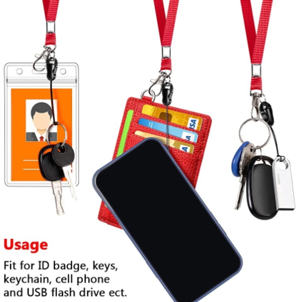 Id Card Badge Holder With Telescopic Lanyard - Id Card Badge Holder With Telescopic Lanyard - Image 2 of 5