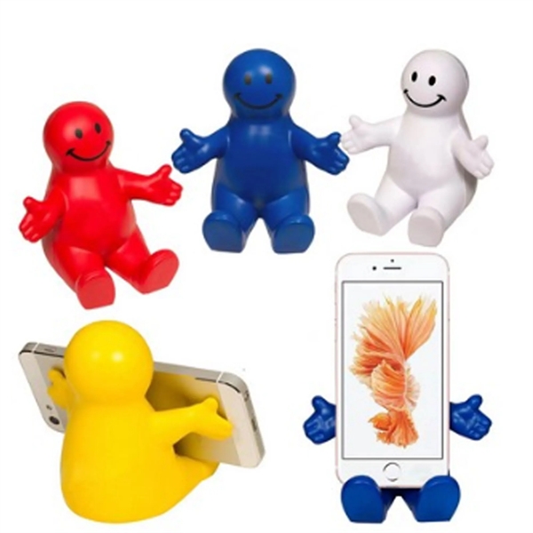 Smiley Face Guy Stress Reliever Phone Holders - Smiley Face Guy Stress Reliever Phone Holders - Image 2 of 2